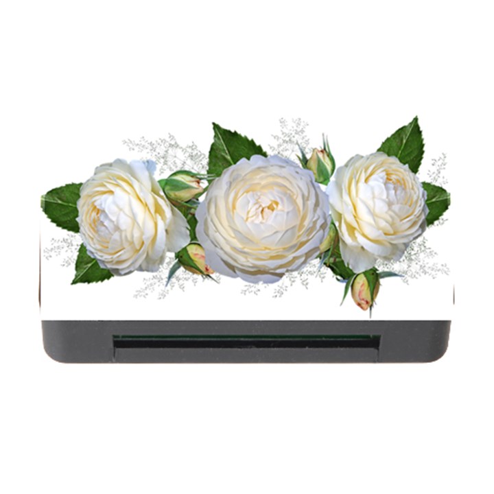 Flowers Roses White Fragrant Memory Card Reader with CF