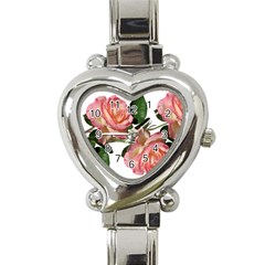 Roses Flowers Perfume Garden Heart Italian Charm Watch by Pakrebo