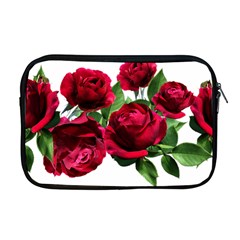 Roses Flowers Red Romantic Garden Apple Macbook Pro 17  Zipper Case by Pakrebo