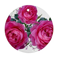 Roses Gypsophila Flowers Fragrant Ornament (round) by Pakrebo