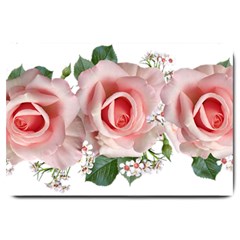 Roses Flowers Wax Flowers Large Doormat  by Pakrebo