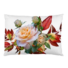 Autumn Leaves Roses Flowers Garden Pillow Case by Pakrebo