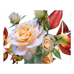 Autumn Leaves Roses Flowers Garden Double Sided Flano Blanket (large)  by Pakrebo