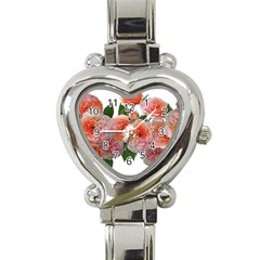 Roses Flowers Arrangement Perfume Heart Italian Charm Watch by Pakrebo