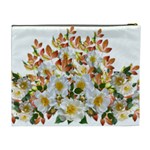 Flowers Roses Leaves Autumn Cosmetic Bag (XL) Back