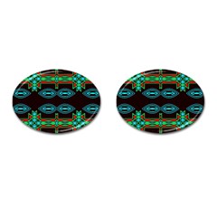 Ovals And Tribal Shapes                               Cufflinks (oval) by LalyLauraFLM