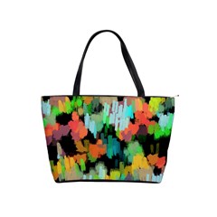 Paint Brushes On A Black Background                                Classic Shoulder Handbag