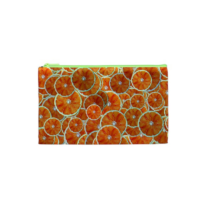 Oranges Background Cosmetic Bag (XS)