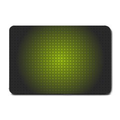 Hexagon Background Circle Small Doormat  by HermanTelo