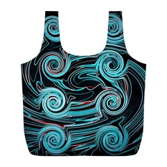 Background Neon Abstract Full Print Recycle Bag (l) by HermanTelo