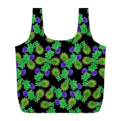 Flowers Pattern Background Full Print Recycle Bag (l)