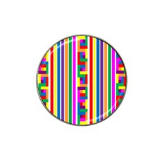 Rainbow Geometric Spectrum Hat Clip Ball Marker (10 Pack)