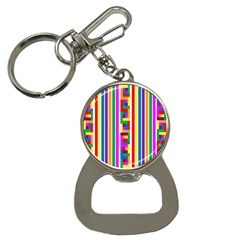 Rainbow Geometric Spectrum Bottle Opener Key Chain