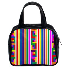 Rainbow Geometric Spectrum Classic Handbag (two Sides) by Mariart