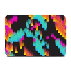 Rectangles in retro colors                                 Plate Mat