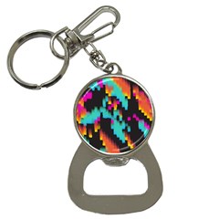 Rectangles in retro colors                                  Bottle Opener Key Chain