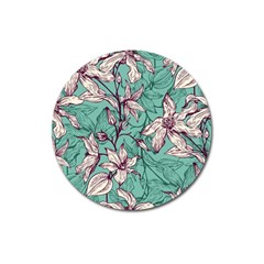Vintage Floral Pattern Magnet 3  (round) by Sobalvarro