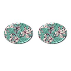 Vintage Floral Pattern Cufflinks (oval) by Sobalvarro