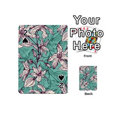 Vintage Floral Pattern Playing Cards 54 Designs (mini) by Sobalvarro