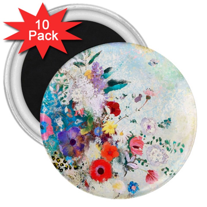 Floral Bouquet 3  Magnets (10 pack) 