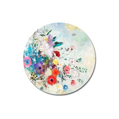 Floral Bouquet Magnet 3  (round) by Sobalvarro