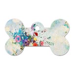 Floral Bouquet Dog Tag Bone (Two Sides) Back