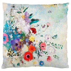 Floral Bouquet Large Cushion Case (two Sides) by Sobalvarro