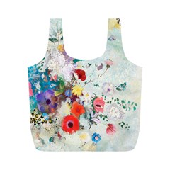 Floral Bouquet Full Print Recycle Bag (m) by Sobalvarro