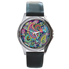 Ornament Round Metal Watch by Sobalvarro