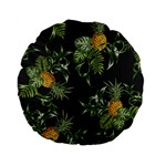 Pineapples pattern Standard 15  Premium Flano Round Cushions Front