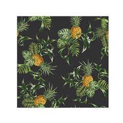 Pineapples Pattern Small Satin Scarf (square) by Sobalvarro