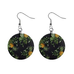 Pineapples Pattern Mini Button Earrings by Sobalvarro