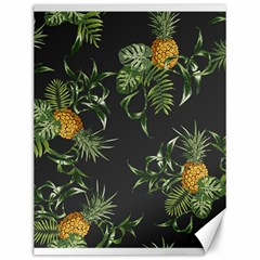 Pineapples Pattern Canvas 12  X 16  by Sobalvarro