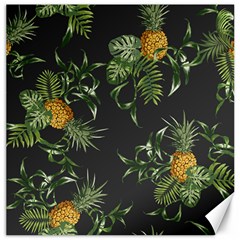 Pineapples Pattern Canvas 16  X 16  by Sobalvarro