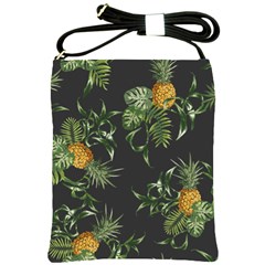 Pineapples Pattern Shoulder Sling Bag by Sobalvarro