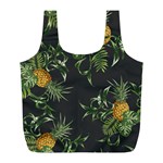 Pineapples pattern Full Print Recycle Bag (L) Front