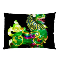 Green Ki Rin Pillow Case by Riverwoman