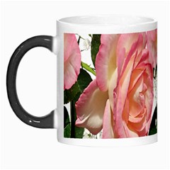 Roses Pink Leaves Flowers Perfume Morph Mugs by Simbadda