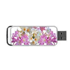 Lilies Belladonna Easter Lilies Portable Usb Flash (one Side) by Simbadda