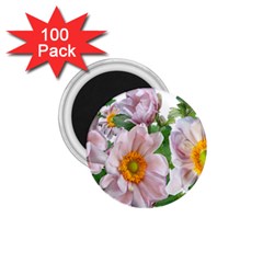 Flowers Anemone Arrangement Cut Out 1 75  Magnets (100 Pack)  by Simbadda