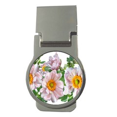 Flowers Anemone Arrangement Cut Out Money Clips (round)  by Simbadda