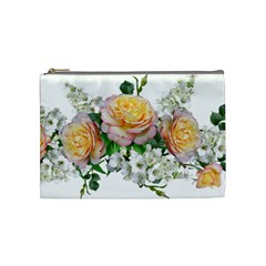 Flowers Arrangement Yellow Roses Cosmetic Bag (medium) by Simbadda