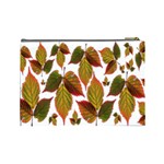 Leaves Autumn Fall Colorful Cosmetic Bag (Large) Back