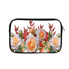 Roses Flowers Leaves Nandina Apple Macbook Pro 13  Zipper Case by Simbadda