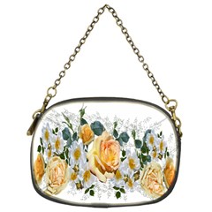 Flowers Roses White Yellow Chain Purse (one Side) by Simbadda