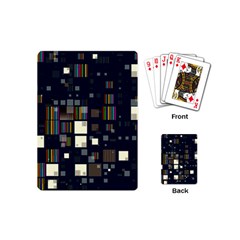 Blocks Pattern Rainbow, Backgrounds Textures Playing Cards Single Design (mini) by Simbadda