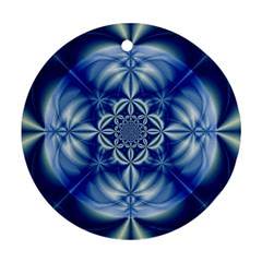 Abstract Art Artwork Fractal Design Round Ornament (two Sides)