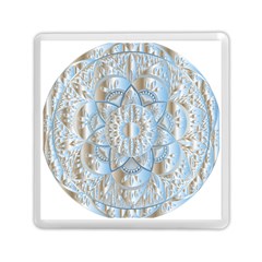 Mandala Floral Line Art Decorative Memory Card Reader (square) by Simbadda