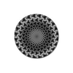 Pattern Abstract Graphic District Magnet 3  (round) by Simbadda