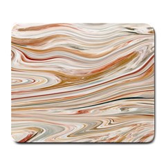 Brown And Yellow Abstract Painting Large Mousepads by Simbadda